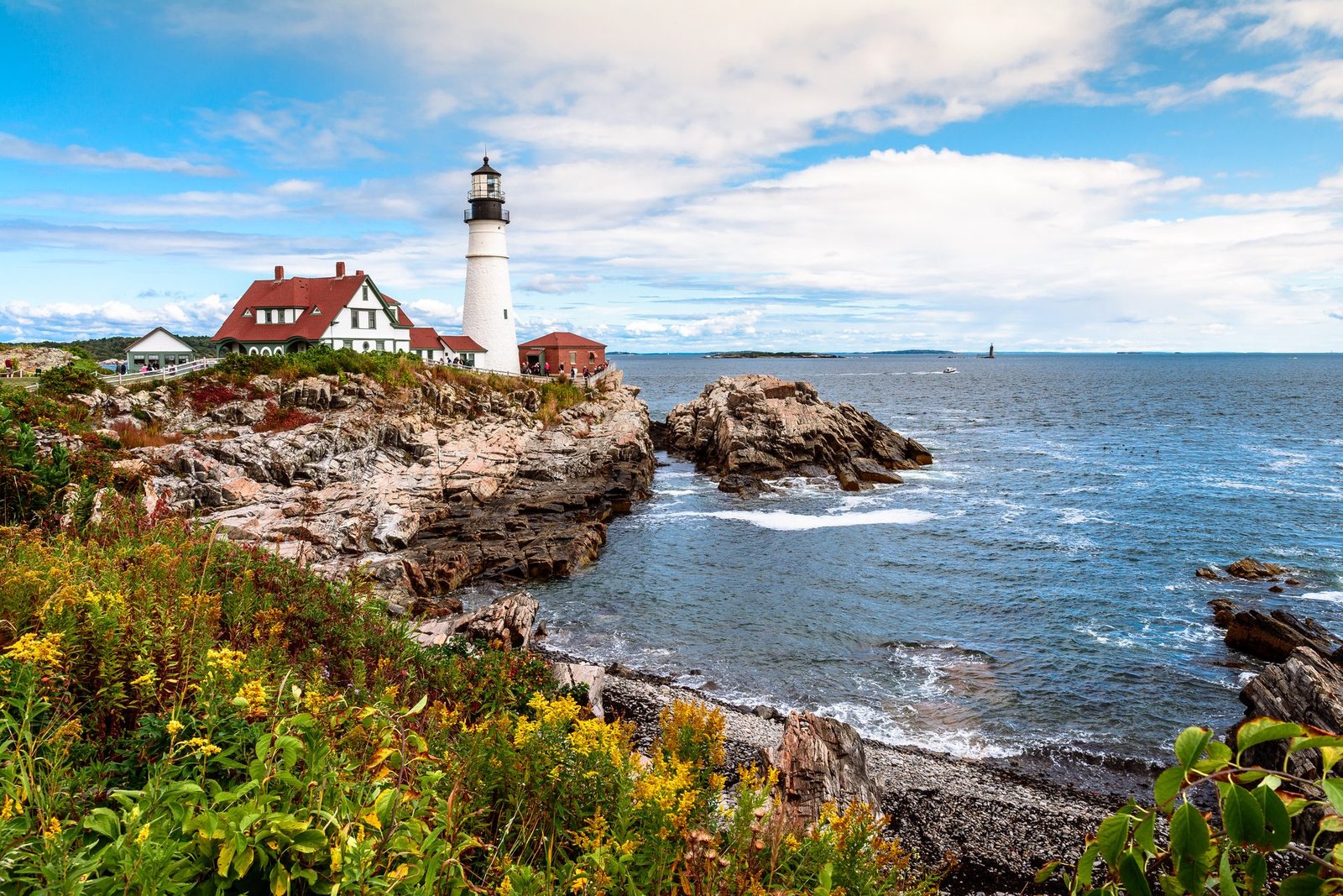 Portland Head Light lighthouse on the Maine coast